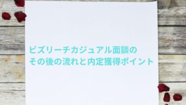 【経験談】ビズリーチカジュアル面談のその後の流れと内定獲得のポイント