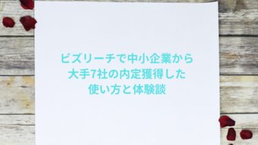 ビズリーチで中小企業から大手7社の内定獲得した使い方と体験談
